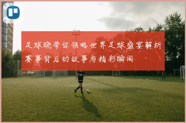 足球晓带你领略世界足球盛宴解析赛事背后的故事与精彩瞬间